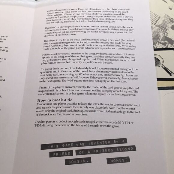 Urban Myth Board Game - Picture 9 of 11